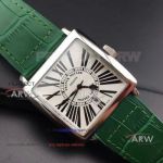 Perfect Replica Franck Muller Master Square Watch Green Leather Strap